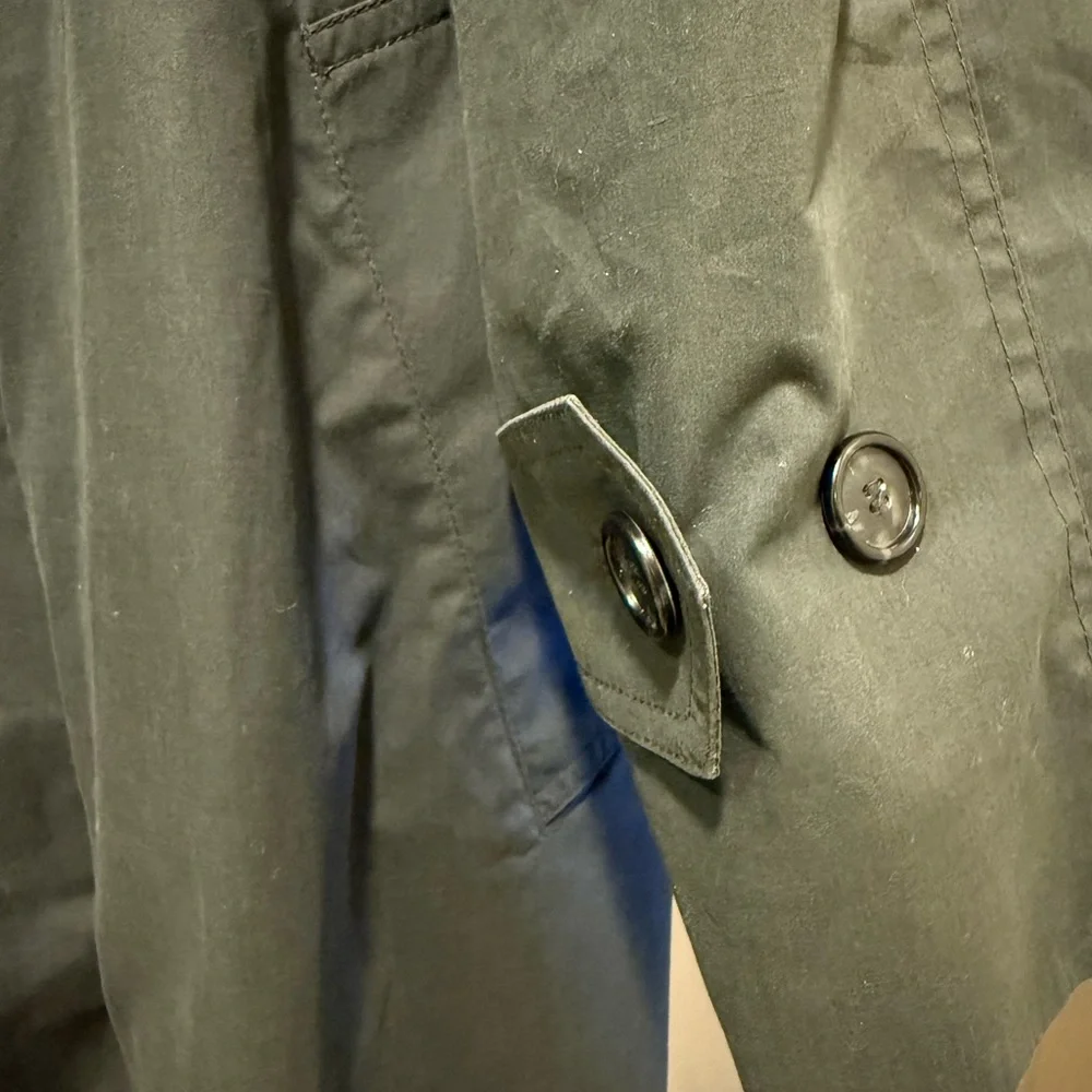London Fog Men's Olive Trench Coat - Picture 5 of 13